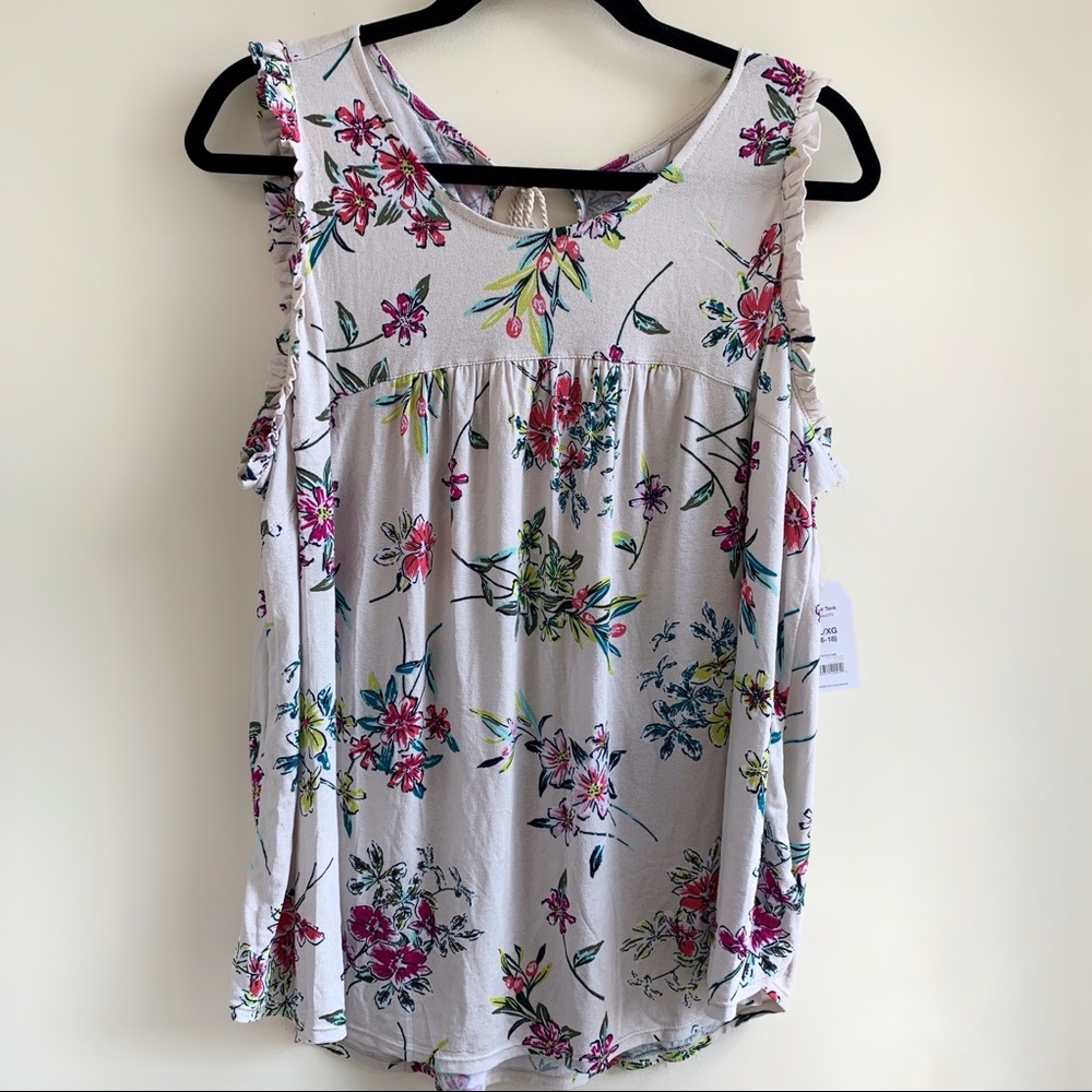 Time and Tru Floral Top Size XL/XG (16-18)